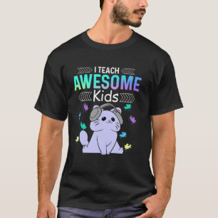 T-shirt J'enseigne à des enfants géniaux Autisme Éducation