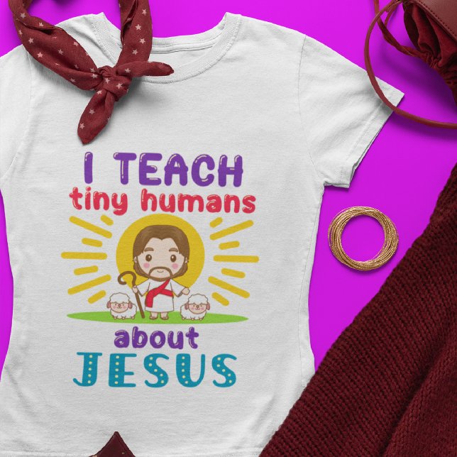 T-shirt J'Enseigne À Des Humains Minuscules Sur L'École Du (Créateur téléchargé)