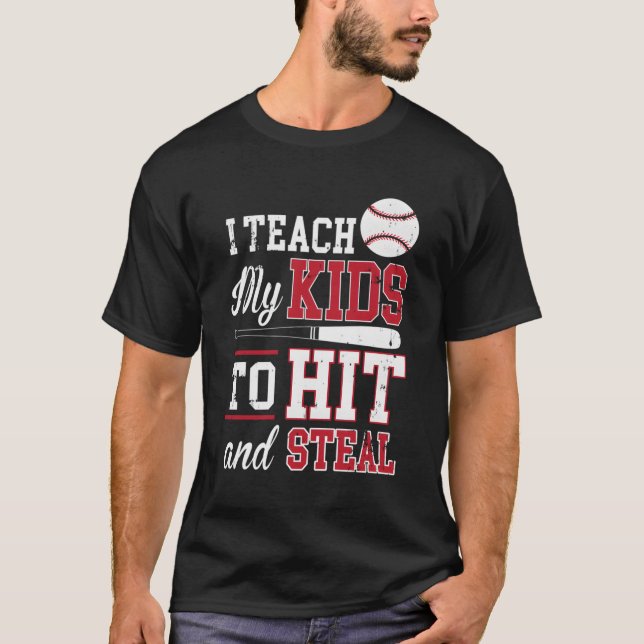 T-shirt J'Enseigne À Frapper Et Voler (Devant)