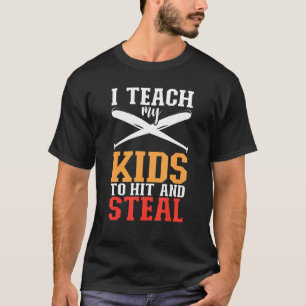 T-shirt J'Enseigne À Mes Enfants À Frapper Et Voler Le Bas