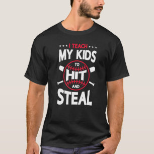 T-shirt J'Enseigne À Mes Enfants À Frapper Et Voler Le Jou