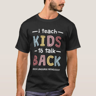 T-shirt J'Enseigne À Parler De Retour Pathologue De Langue