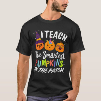 T-shirt J'enseigne aux citrouilles les plus intelligentes,