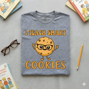 T-shirt J'enseigne aux cookies intelligents Citation drô
