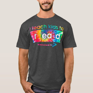 T-shirt J'enseigne aux enfants à lire Tie Dye Science de l