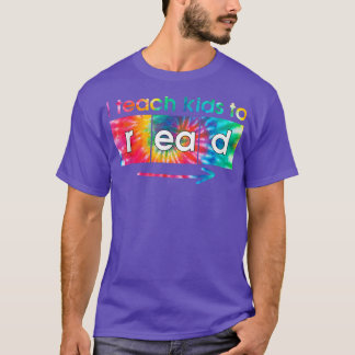 T-shirt J'enseigne aux enfants à lire Tie Dye Science de l