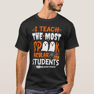 T-shirt J'enseigne aux étudiants les plus Spook tacular 2e