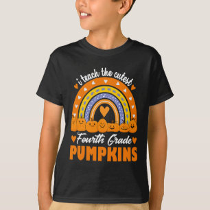 T-shirt J'enseigne aux plus mignons citrouilles de quatriè