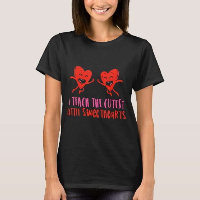 T-shirt J'enseigne aux plus mignons petits amours Professe (Devant)