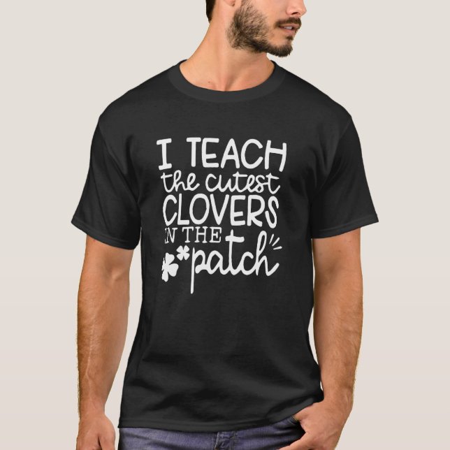 T-shirt J'Enseigne Le C Le Plus Cutest Dans Le Patch St Pa (Devant)