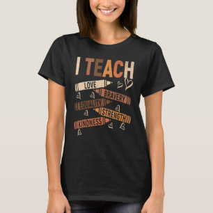 T-shirt J'enseigne le mois de l'histoire des Noirs Melanin