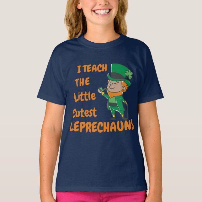 T-shirt J'Enseigne Le Petit Leprechaun Le Plus Croustillan (Devant)