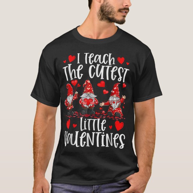 T-shirt j'enseigne le plus mignon petit valentines jour gn (Devant)