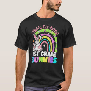 T-shirt J'Enseigne Les Bunnies De 1Ere Année Les Plus Cute