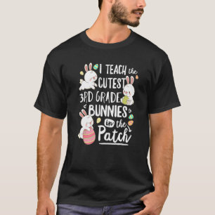 T-shirt J'Enseigne Les Bunnies De 3E Année Les Plus Cutest