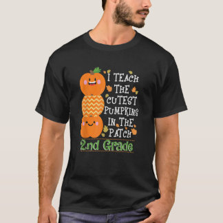 T-shirt J'Enseigne Les Citrouilles Cutest Dans Le Patch 2n