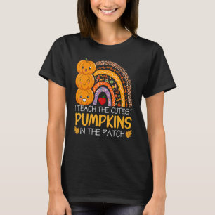 T-shirt J'Enseigne Les Citrouilles Les Plus Cuttes Dans Le