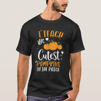 T-shirt J'enseigne les citrouilles les plus mignonnes du j