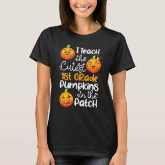 T-shirt j'enseigne les citrouilles les plus mignons en 1èr