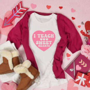 T-shirt J'enseigne les coeurs sucrés Saint Valentin