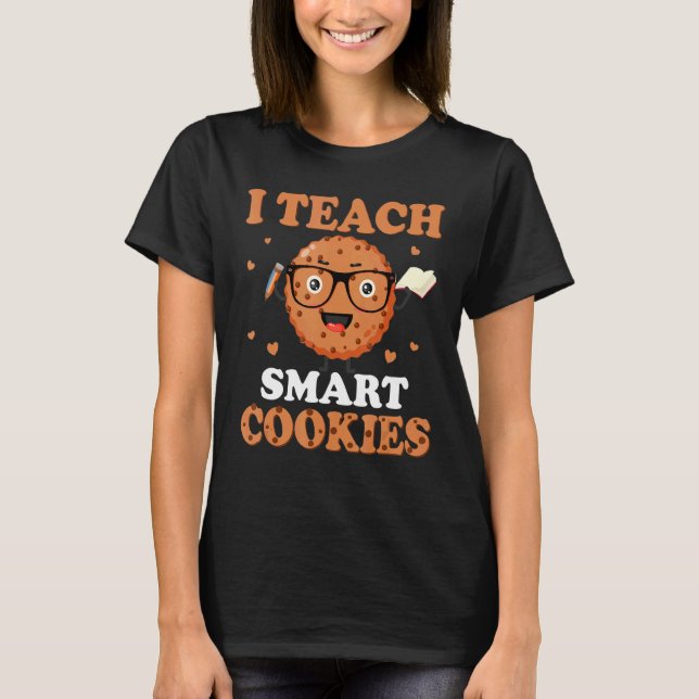 T-shirt J'Enseigne les cookies intelligents (Devant)