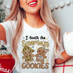 T-shirt J'enseigne les cookies les plus intelligents Noël
