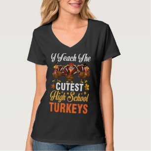 T-shirt J'Enseigne Les Étudiants De Dinde Du Lycée Les Plu