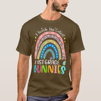 T-shirt J'Enseigne les lapins cutest 1ère année Enseignant