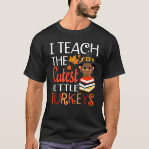 T-shirt J'Enseigne Les Petites Dindons Les Plus Croustilla