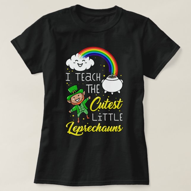 T-shirt J'Enseigne Les Petits Leprechauns Les Plus Crousti (Design devant)