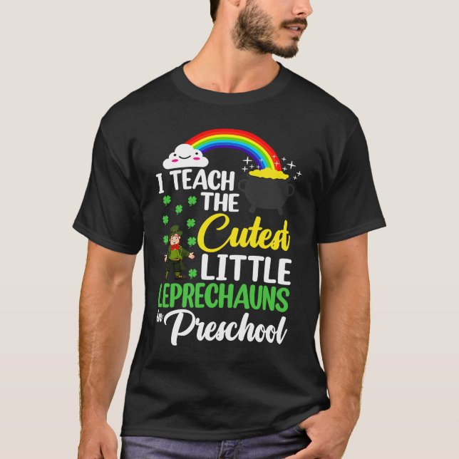 T-shirt J'Enseigne Les Petits Leprechauns Les Plus Crousti (Devant)