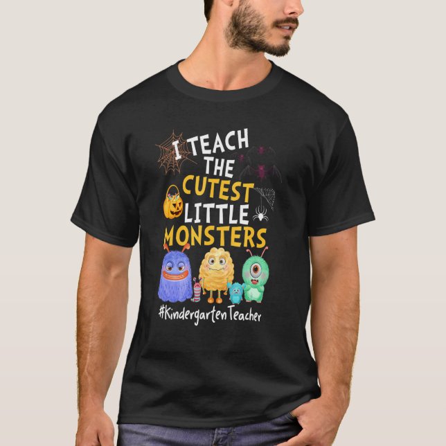 T-shirt J'Enseigne Les Petits Monstres Les Plus Cuttes Jar (Devant)