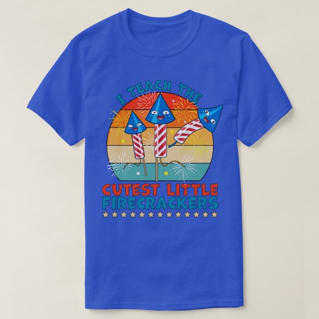 T-shirt J'Enseigne les petits pétards 4 juillet (Design devant)