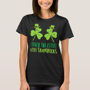T-shirt J'enseigne les plus mignons petits trèfles St Patr