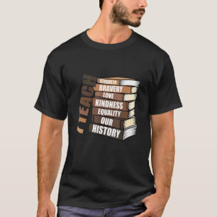T-shirt J'Enseigne Notre Histoire Enseignant Histoire Noir