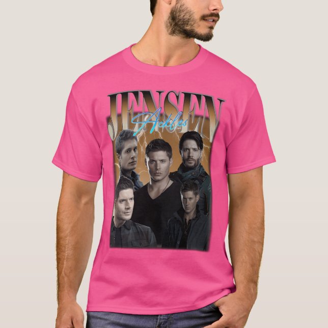 T-shirt Jensen Ackles Retro Bootleg Retro Bootleg Bootleg (Devant)