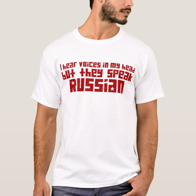 T-shirt J'entends des voix dans ma tête (Devant)