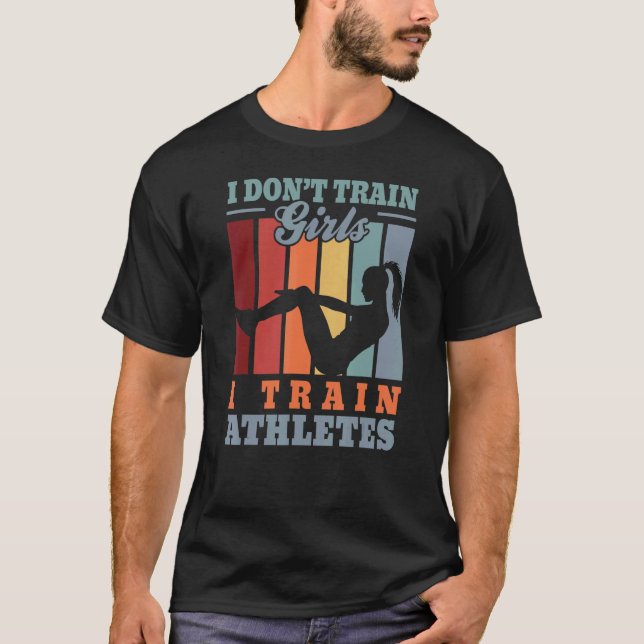 T-shirt J'entraîne athlètes u2013 entraîneur de fitness en (Devant)