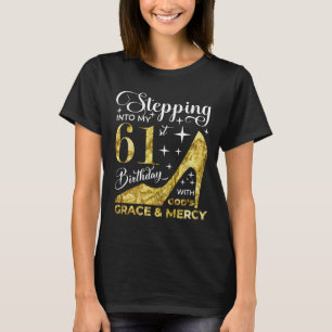 T-shirt J'entre dans mon 61e anniversaire