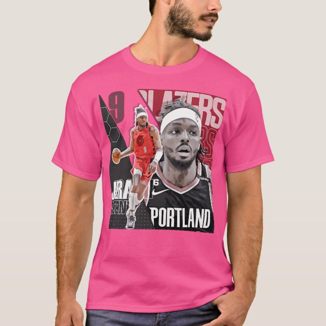 T-shirt Jerami Grant Basketball Chemise Tapisserie (Devant)