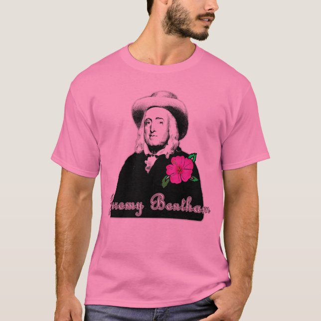 T-shirt Jeremy Bentham avec la fleur tropicale (Devant)