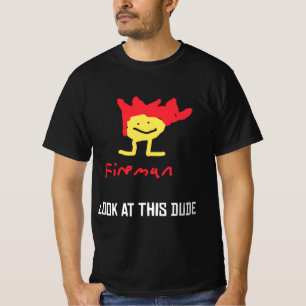 T-shirt jerma Fireman REGARDEZ CE DUDE