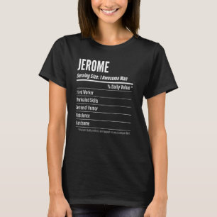 T-shirt Jerome Taille du service Nutrition Étiquette Calor
