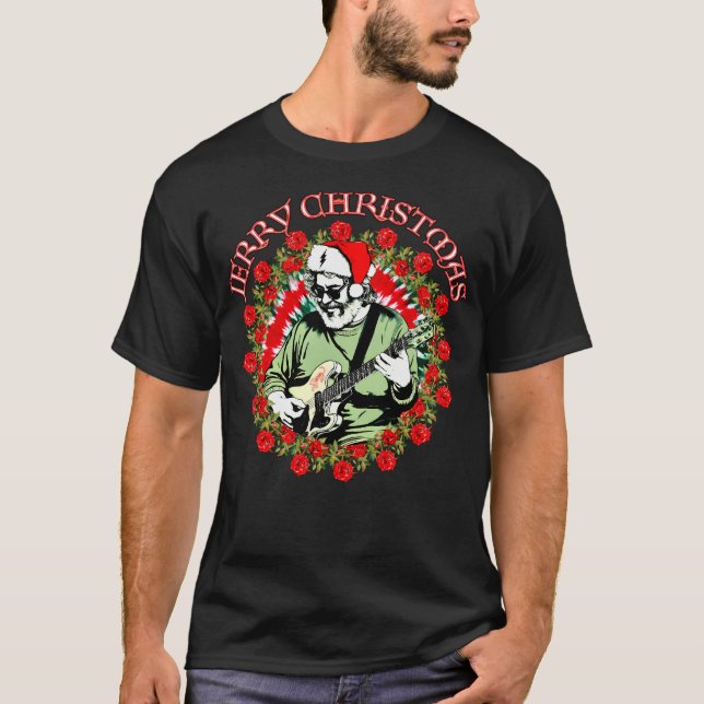 T-shirt Jerry Christmas Roses Wreath (Devant)