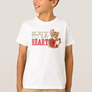 T-shirt Jerry Mouse "Key To My Heart" Valentine
