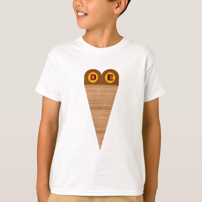 T-shirt jersey blanc  GLACES ALLEMAGNE (Devant)