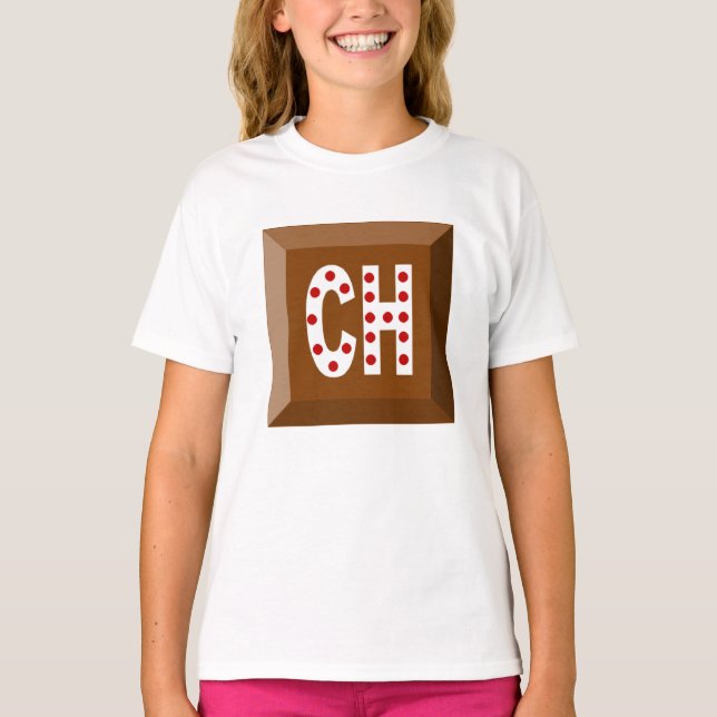 T-shirt jersey blanc SUISSE CHOCOLAT BONBONS (Devant)