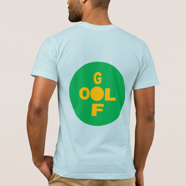 T-shirt jersey bleu clair dos homme  DESIGN  GOLF (Dos)