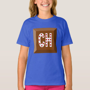 T-shirt jersey bleu  SUISSE  CHOCOLAT BONBONS