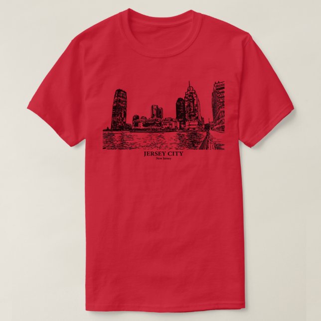 T-shirt Jersey City New Jersey Crewneck Sweatshirt (Design devant)